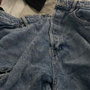 Blue demin shorts never worn